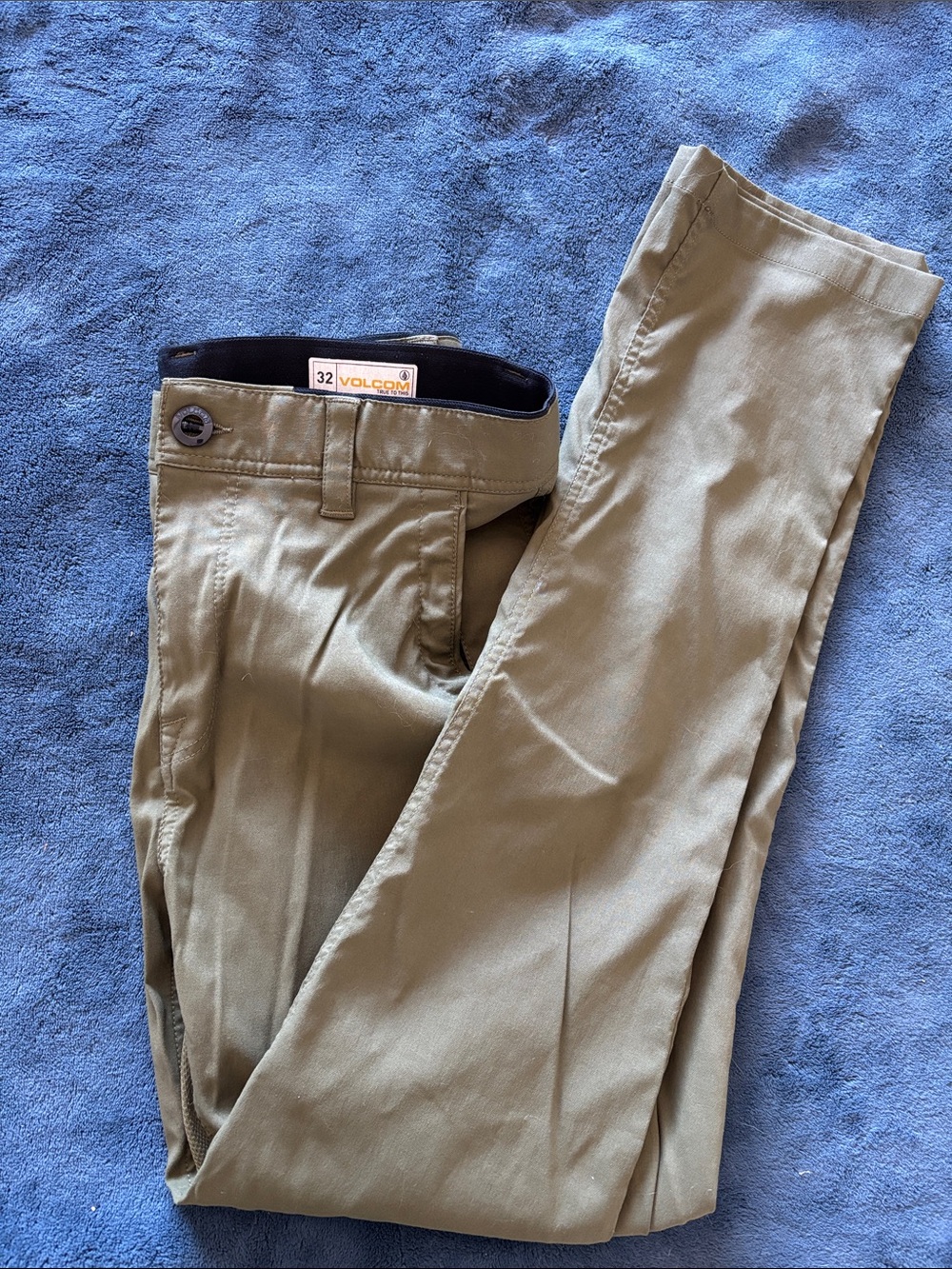 Volcom Men's Olive Green Chino Pants